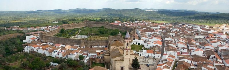 Vista de Cumbres Mayores, en la Sierra de Huelva